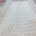 white cotton lace trimming embroidered fabric